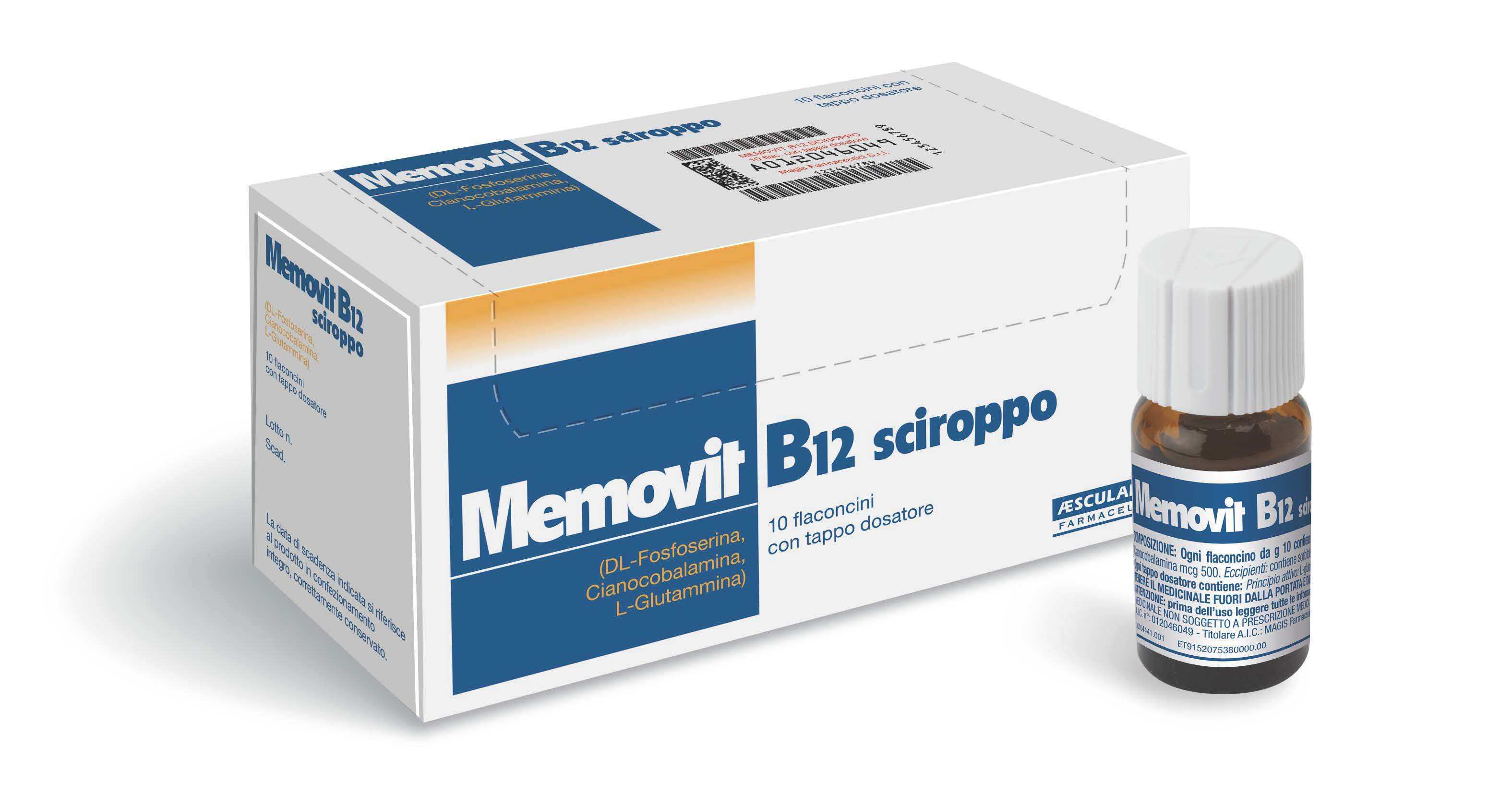 MEMOVIT B12*OS SCIR 10FL - Farmacia Rossi2 - Farmacia Rossi 