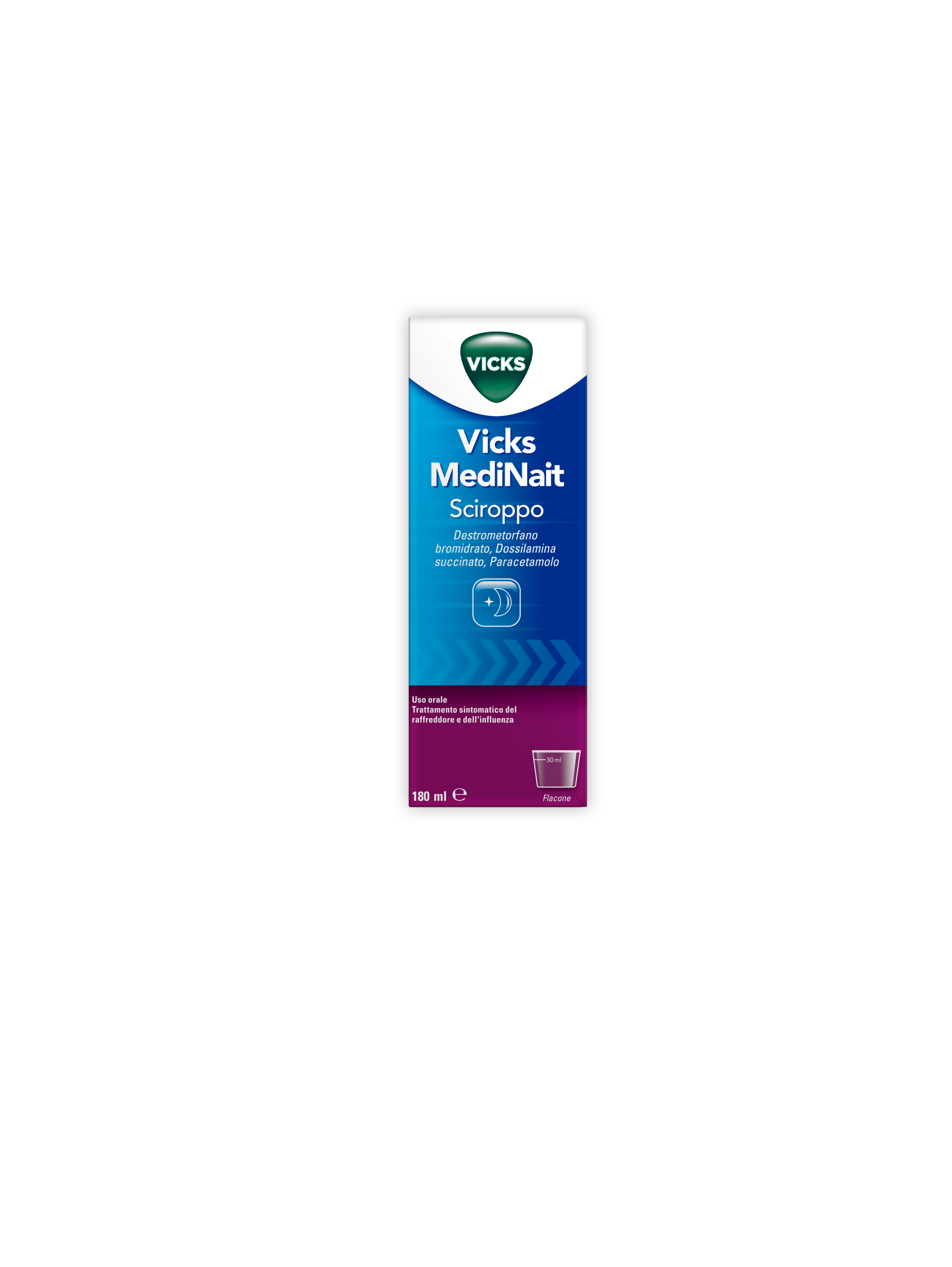 VICKS MEDINAIT*SCIR 180ML - Farmacia Rossi2 - Farmacia Rossi 