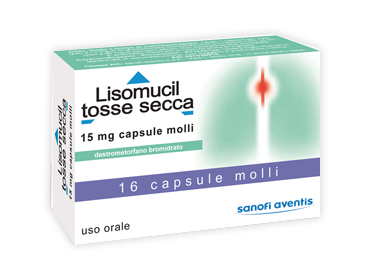 Sanofi Aventis Lisomucil Tosse Secca Sedativo Per La Tosse 16 Capsule Molli - Farmacia Rossi2 - Farmacia Rossi 