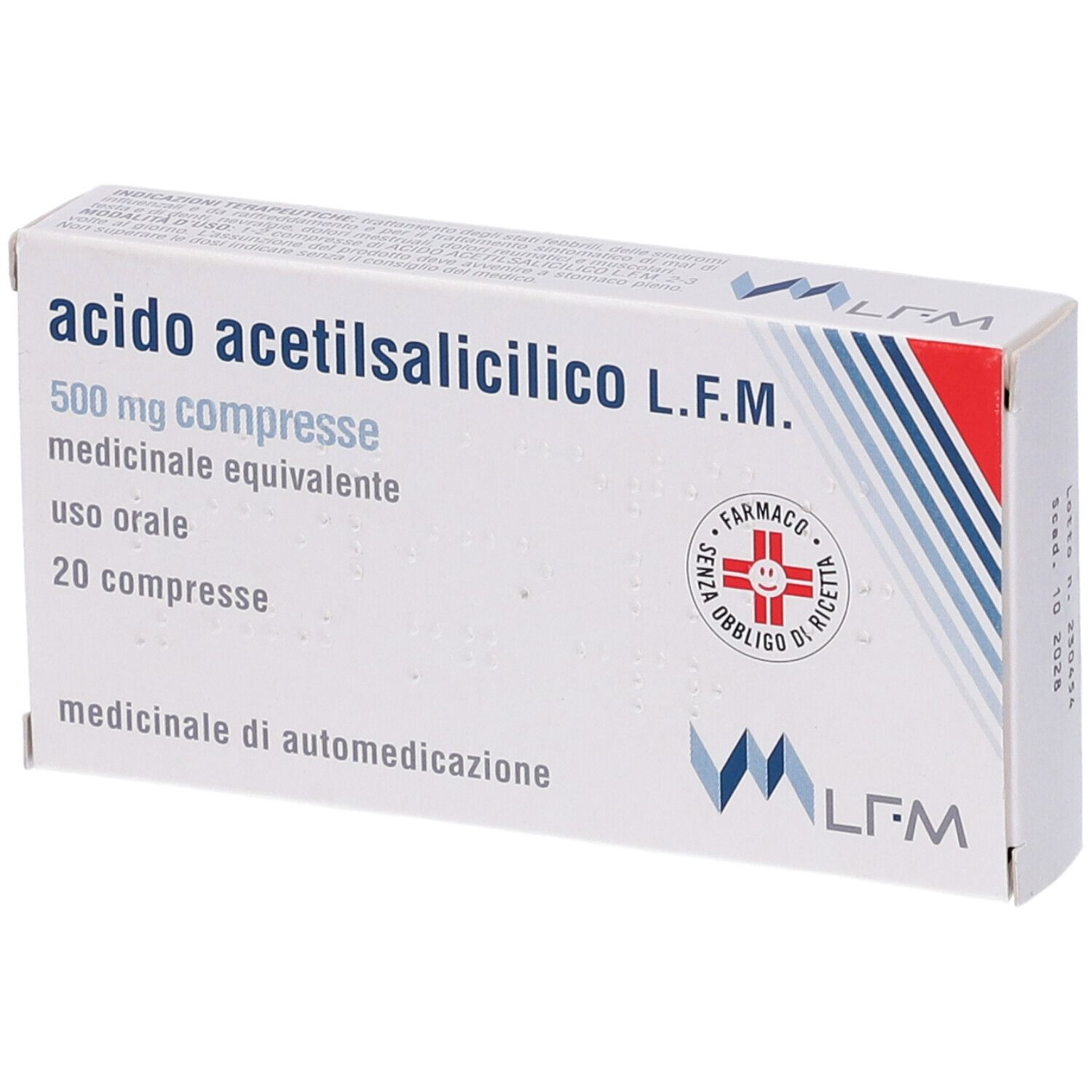 ACIDO ACETILSALIC LFM*20CPR500 - Farmacia Rossi2 - Farmacia Rossi 