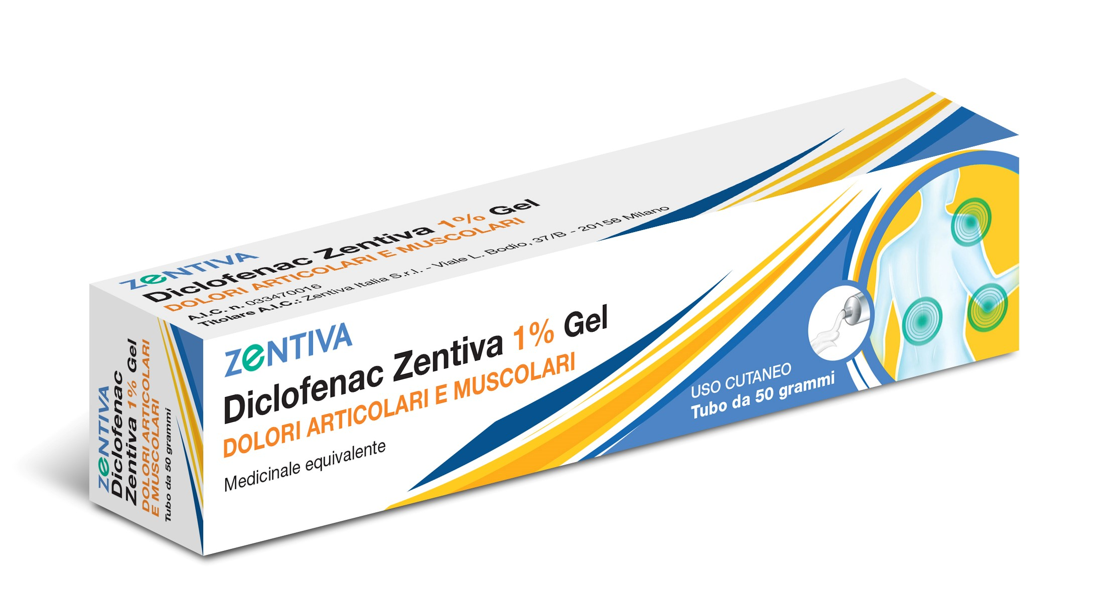 DICLOFENAC ZENTIVA*GEL 50G 1% - Farmacia Rossi2 - Farmacia Rossi 