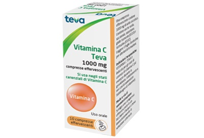 VITAMINA C TEVA*10CPR EFF 1G - Farmacia Rossi2 - Farmacia Rossi 