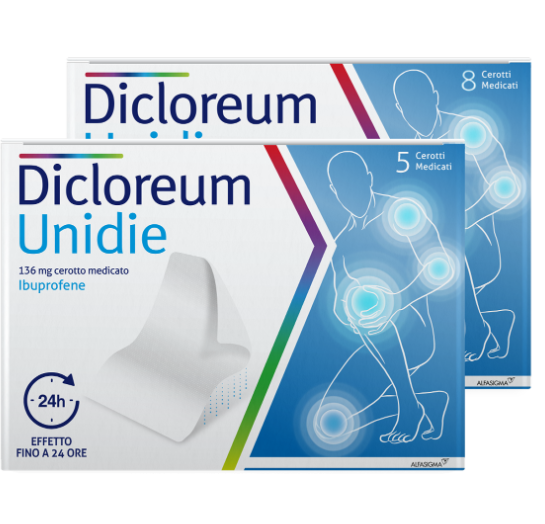 DICLOREUM UNIDIE*5CER 136MG24H - Farmacia Rossi2 - Farmacia Rossi 