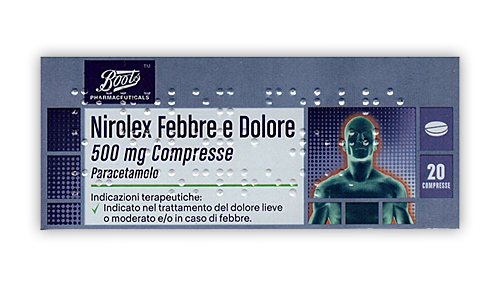 NIROLEX FEBBRE DOL*20CPR 500MG - Farmacia Rossi2 - Farmacia Rossi 