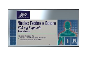 NIROLEX FEBBRE DOL*10SUPP500MG - Farmacia Rossi2 - Farmacia Rossi 