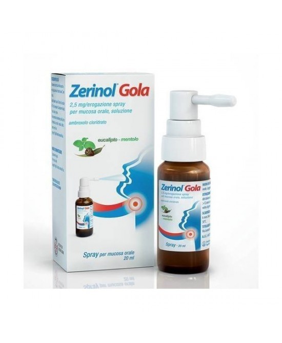 ZERINOL GOLA*SPR 20ML 2,5MG/ER - Farmacia Rossi2 - Farmacia Rossi 