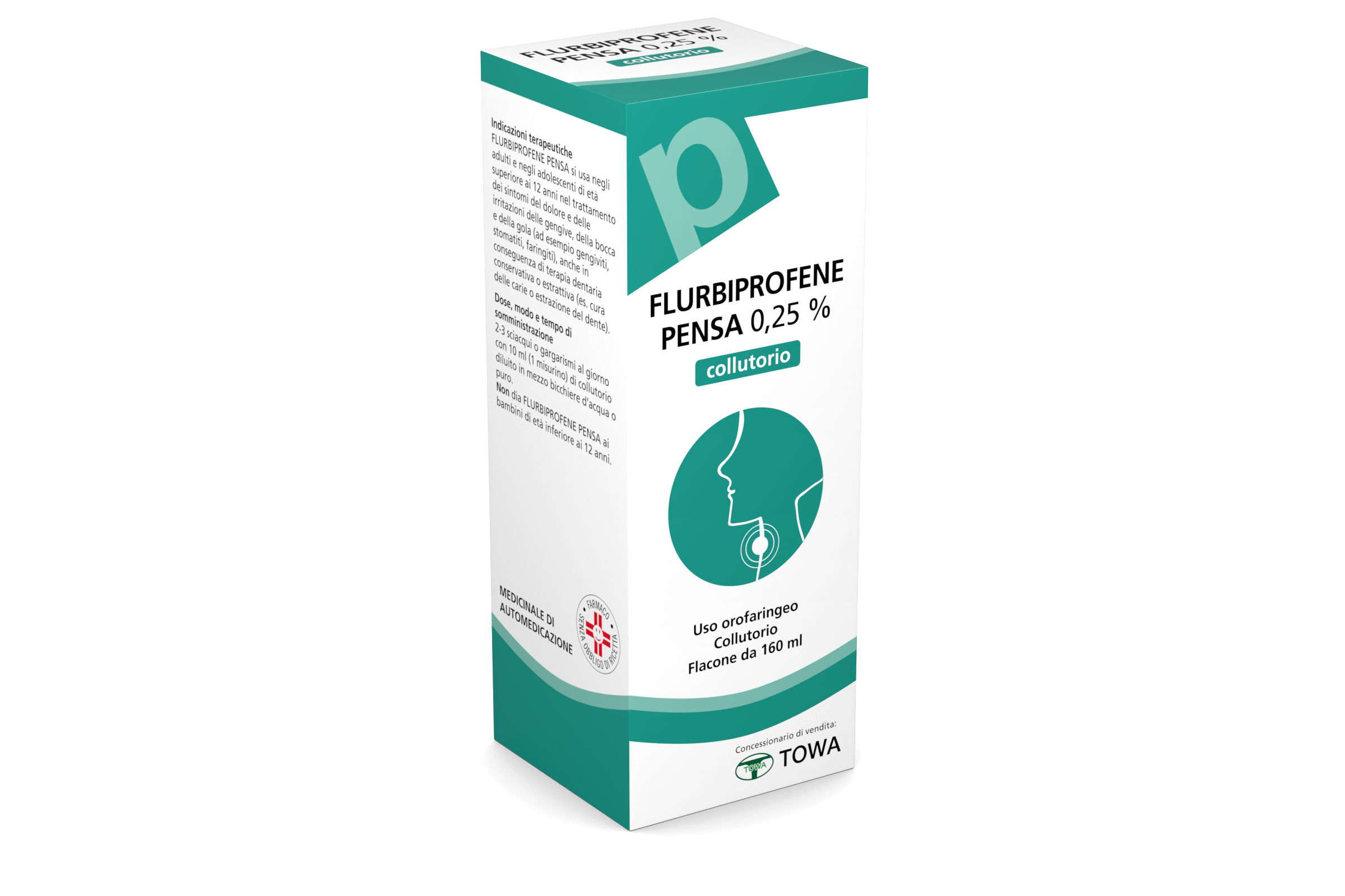 FLURBIPROFENE PE*COLLUT 160ML - Farmacia Rossi2 - Farmacia Rossi 