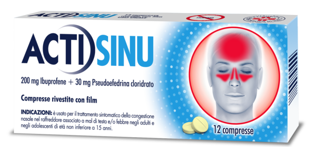 ACTISINU*12CPR 200MG+30MG - Farmacia Rossi2 - Farmacia Rossi 
