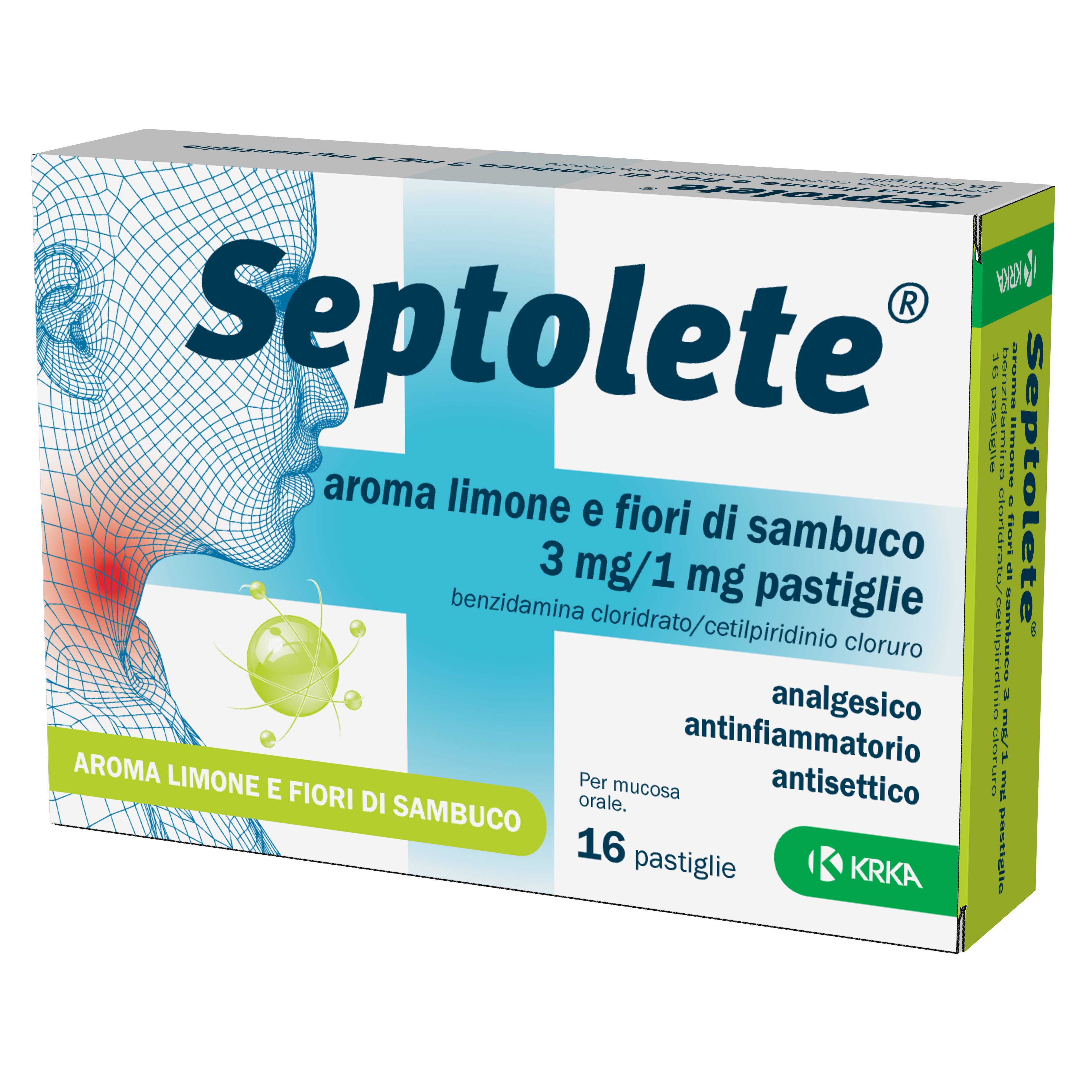 SEPTOLETE*16PAST3+1MG LIM FIOR - Farmacia Rossi2 - Farmacia Rossi 