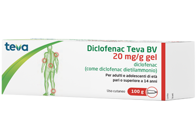 DICLOFENAC TEVA*GEL100G 20MG/G - Farmacia Rossi2 - Farmacia Rossi 