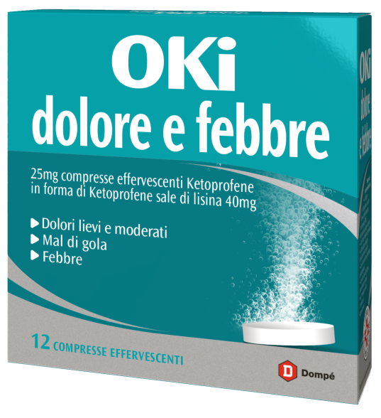 OKI DOLORE E FEBBRE*12CPR EFF - Farmacia Rossi2 - Farmacia Rossi 