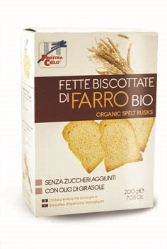 FSC FETTE BISCOTTATE DI FARRO BIO SENZA ZUCCHERI AGGIUNTI CON OLIO DI GIRASOLE SENZA OLIO DI PALMA 200 G - Farmacia Rossi2 - Farmacia Rossi 