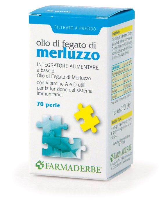 OLIO DI FEGATO DI MERLUZZO 70 PERLE - Farmacia Rossi2 - Farmacia Rossi 