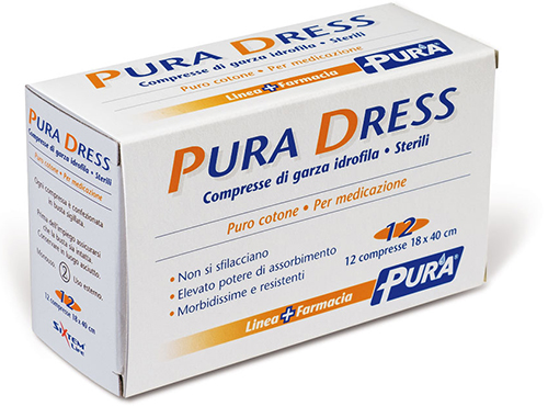 GARZA IDROFILA PURA DRESS 18X40CM 12 PEZZI - Farmacia Rossi2 - Farmacia Rossi 