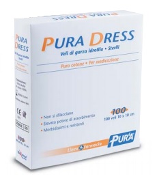GARZA IDROFILA PURA DRESS 10X10CM 100 PEZZI - Farmacia Rossi2 - Farmacia Rossi 