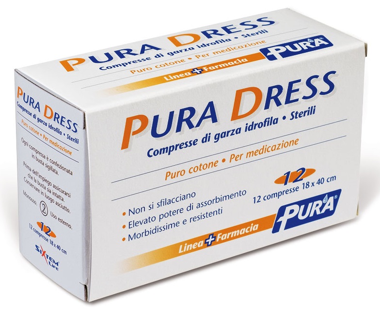 GARZA IN TESSUTO NON TESSUTO PURA SOFT 18X40CM 12 PEZZI - Farmacia Rossi2 - Farmacia Rossi 