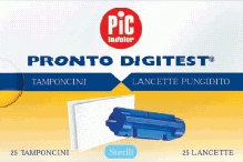 LANCETTE PUNGIDITO PIC DIGITEST GAUGE 28 25 PEZZI + 25 TAMPONCINI ASSORBENTI - Farmacia Rossi2 - Farmacia Rossi 