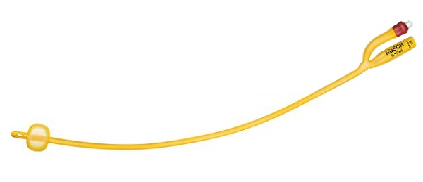 CATETERE FOLEY A MEDIA PERMANENZA  RUSCH GOLD PLUS A 2 VIE IN SILKOLATEX LATTICE-SILICONE PER ADULTO CH16 LUNGHEZZA 40 CM PUNTA CILINDRICA A 2 FORI PALLONCINO 30-50 ML 1 PEZZO - Farmacia Rossi2 - Farmacia Rossi 