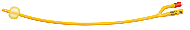 CATETERE FOLEY A MEDIA PERMANENZA  RUSCH GOLD PLUS A 2 VIE IN SILKOLATEX LATTICE-SILICONE PER ADULTO CH20 LUNGHEZZA 40 CM PUNTA CILINDRICA A 2 FORI PALLONCINO 30-50 ML 1 PEZZO - Farmacia Rossi2 - Farmacia Rossi 