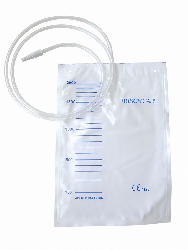 SACCA DI DRENAGGIO LETTO PER INCONTINENZA 2000ML IN PVC CON VALVOLA DI NON RITORNO CON TUBO DI RACCORDO 90CM MONOUSO DIAMETRO 5X7MM 30 PEZZI - Farmacia Rossi2 - Farmacia Rossi 