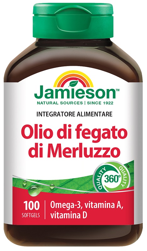 OLIO DI FEGATO DI MERLUZZO 100 PERLE - Farmacia Rossi2 - Farmacia Rossi 