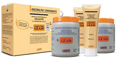 GUAM FANGHI D'ALGA DOPPIA CONVENIENZA CON FANGHI D'ALGA GUAM 2 X 1 KG + CREMA GEL 2 X 250 ML - Farmacia Rossi2 - Farmacia Rossi 