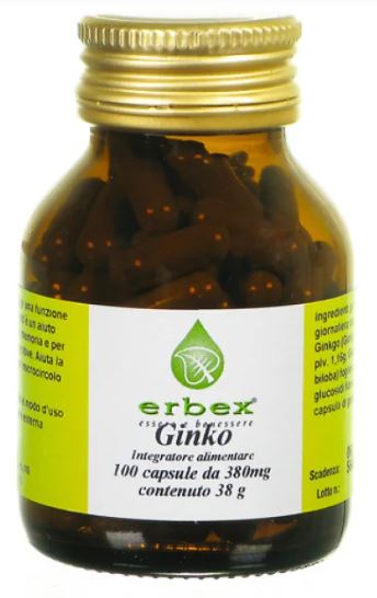 GINKGO BILOBA 100 CAPSULE 380 MG - Farmacia Rossi2 - Farmacia Rossi 