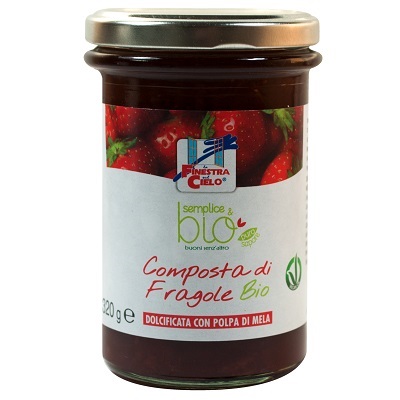 COMPOSTA DI FRAGOLE CON POLPA DI MELA BIO 320 G - Farmacia Rossi2 - Farmacia Rossi 