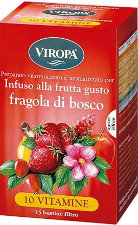 VIROPA 10 VIT FRAGOLA DEL BOSCO 15 BUSTINE - Farmacia Rossi2 - Farmacia Rossi 