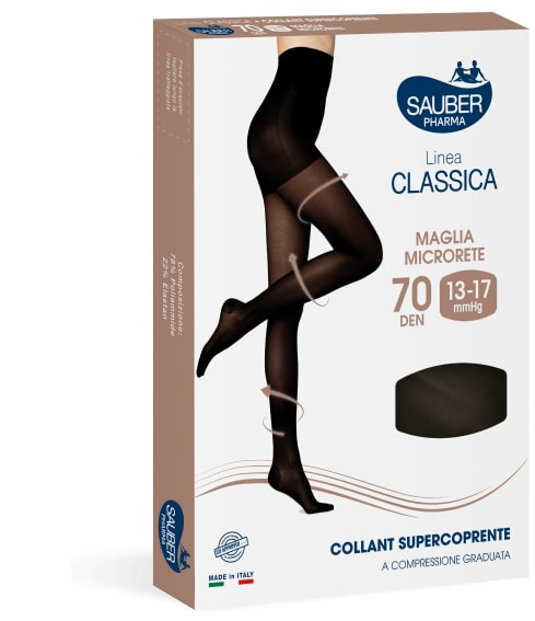 SAUBER COLLANT COPRENTE 70 MAGLIA LISCIA NERO 3 LINEA CLASSICA - Farmacia Rossi2 - Farmacia Rossi 