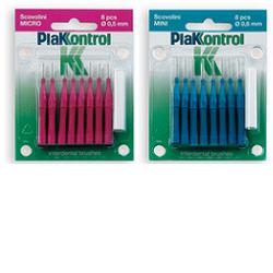 PLAKKONTROL SCOVOLINO MICRO 0,5 MM 8 PEZZI + MANICO - Farmacia Rossi2 - Farmacia Rossi 