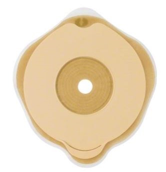 PLACCA PIANA FLEXIMA KEY 60 MM CON PROTETTORE CUTANEO IDROCOLLOIDALE E FLANGIA 5 PEZZI - Farmacia Rossi2 - Farmacia Rossi 