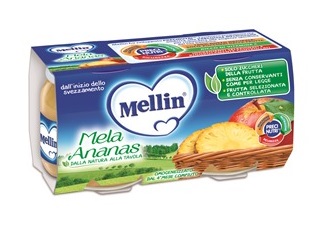 MELLIN OMOGENEIZZATO MELA ANANAS 100 G 2 PEZZI - Farmacia Rossi2 - Farmacia Rossi 