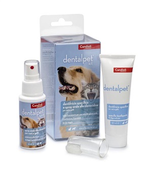 DENTALPET KIT DENTIFRICIO 50ML+SPRAY ORALE 50ML+1 DITALE - Farmacia Rossi2 - Farmacia Rossi 
