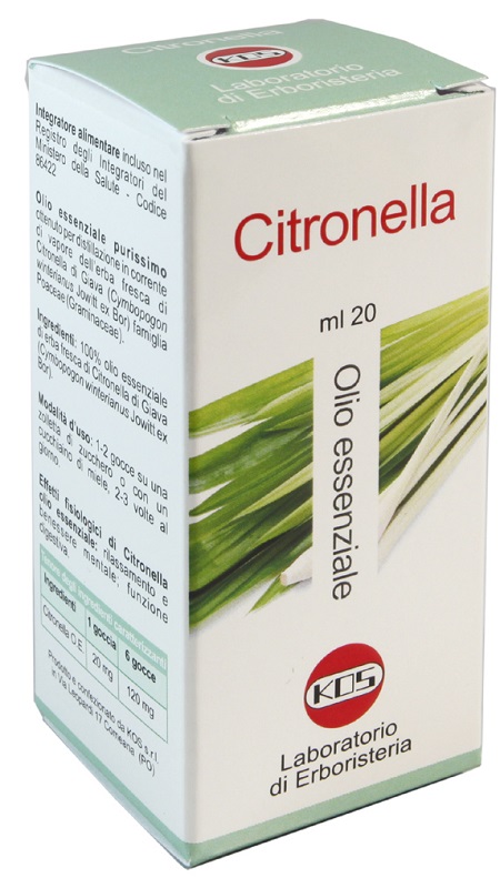 CITRONELLA OLIO ESSENZIALE 20 ML - Farmacia Rossi2 - Farmacia Rossi 