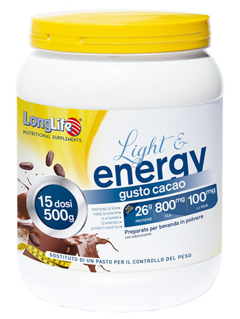 LONGLIFE LIGHT & ENERGY CACAO 500 G - Farmacia Rossi2 - Farmacia Rossi 