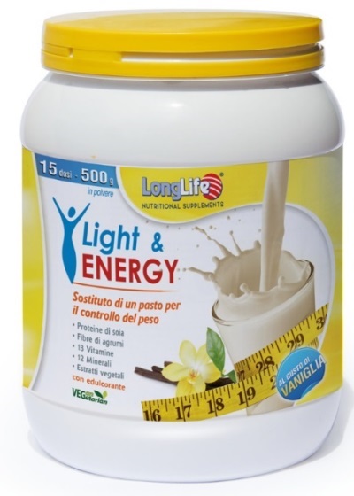 LONGLIFE LIGHT & ENERGY VANIGLIA 500 G - Farmacia Rossi2 - Farmacia Rossi 