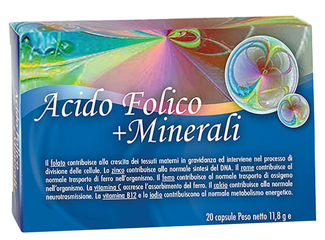 ACIDO FOLICO + MINERALI 20 CAPSULE - Farmacia Rossi2 - Farmacia Rossi 