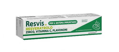RESVIS XR ALFASIGMA 20 COMPRESSE EFFERVESCENTI DA 4 G - Farmacia Rossi2 - Farmacia Rossi 