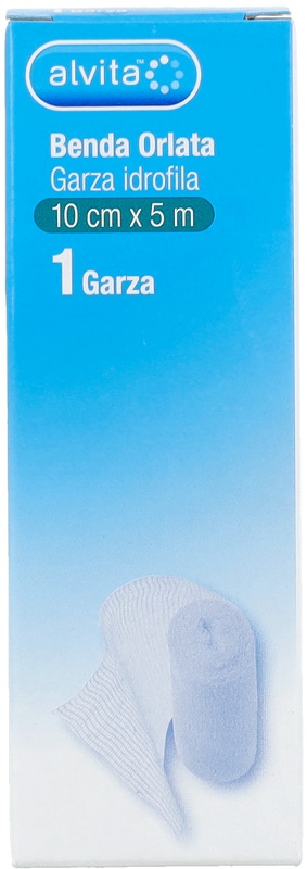BENDA ORLATA GARZA IDROFILA ALVITA 10X500CM - Farmacia Rossi2 - Farmacia Rossi 