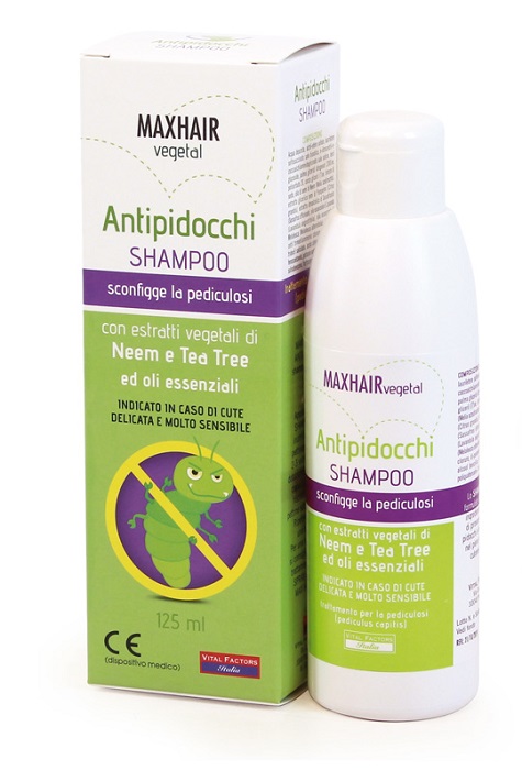 MAX HAIR SHAMPOO VEGETALE PER PIDOCCHI 125ML - Farmacia Rossi2 - Farmacia Rossi 
