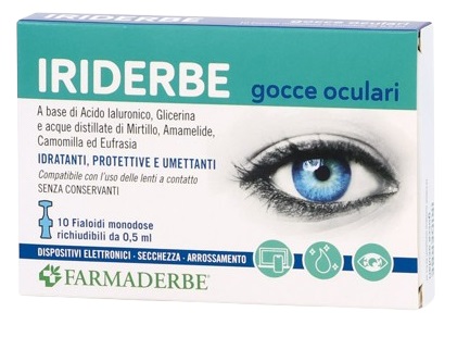 IRIDERBE GOCCE OCULARI MONODOSI 10 FLACONCINI DA 0,5ML - Farmacia Rossi2 - Farmacia Rossi 