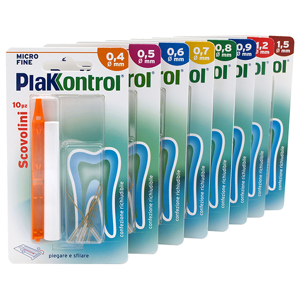 PLAKKONTROL MINIGRIP SCOVOLINO 0,9 MM 10 PEZZI - Farmacia Rossi2 - Farmacia Rossi 