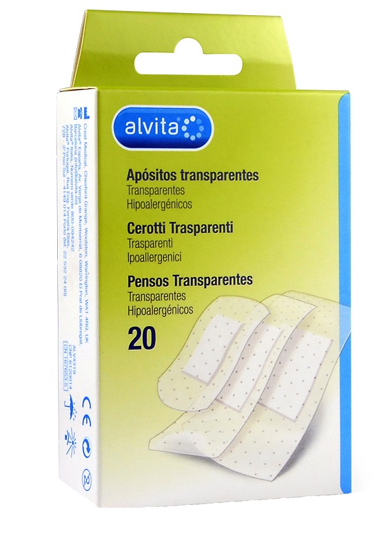 CEROTTO TRASPARENTE 20 PEZZI ALVITA - Farmacia Rossi2 - Farmacia Rossi 