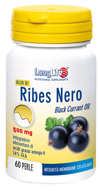 LONGLIFE OLIO RIBES NERO 60 PERLE DI GELATINA - Farmacia Rossi2 - Farmacia Rossi 
