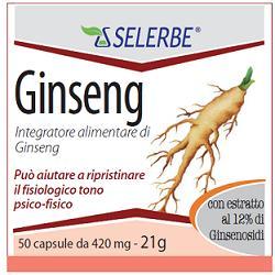 GINSENG ESTRATTO SECCO TITOLATO 50 CAPSULE - Farmacia Rossi2 - Farmacia Rossi 