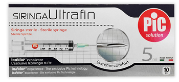 SIRINGA PIC ULTRAFINE 5 ML AGO 14 10 PEZZI - Farmacia Rossi2 - Farmacia Rossi 
