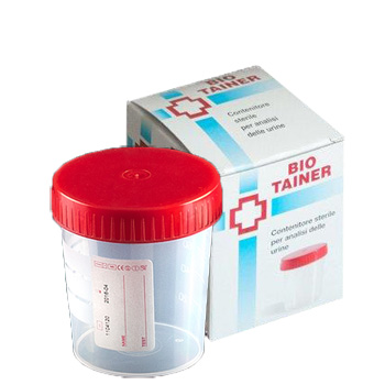 CONTENITORE PER URINA BIO TAINER GRADUATO CON SUPERFICIE DI SCRITTURA CON TAPPO A VITE CAPACITA' 120ML 1 PEZZO - Farmacia Rossi2 - Farmacia Rossi 