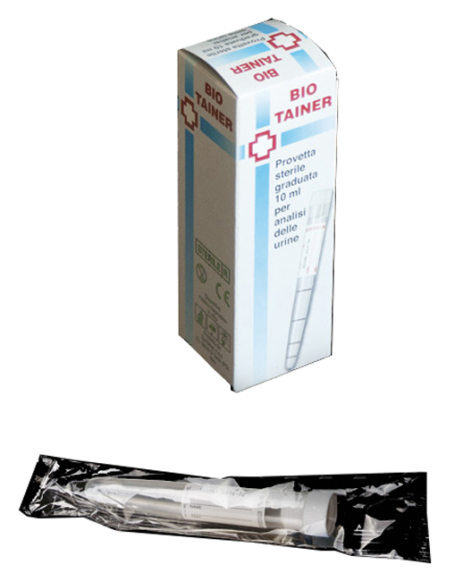 BIO TAINER PROVETTA STERILE PER URINA 10 ML - Farmacia Rossi2 - Farmacia Rossi 