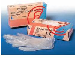 GUANTO IN VINILE CONFORT MISURA EXTRA SMALL ANTIADERENTE BIOCOMPATIBILE UTILIZZABILE ANCHE A CONTATTO CON SOSTANZE ALIMENTARI 100 PEZZI SENZA POLVERE - Farmacia Rossi2 - Farmacia Rossi 